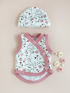 Incubator Vest & Round Hat Set, Blossom Set Tiny & Small 