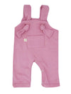 Dusty Pink Knotted Dungarees Little Mouse Baby Clothing and Gifts Ltd 