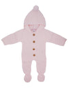 Pink Knitted Pramsuit Snowsuit / Pramsuit My Little Chick 