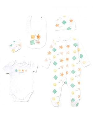 5 Piece 'shapes' gift set - 3 sizes Set Rock a Bye Baby 