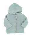 Grey Mint Knitted Baby Jacket Cardigan / Jacket La Manufacture de Layette 