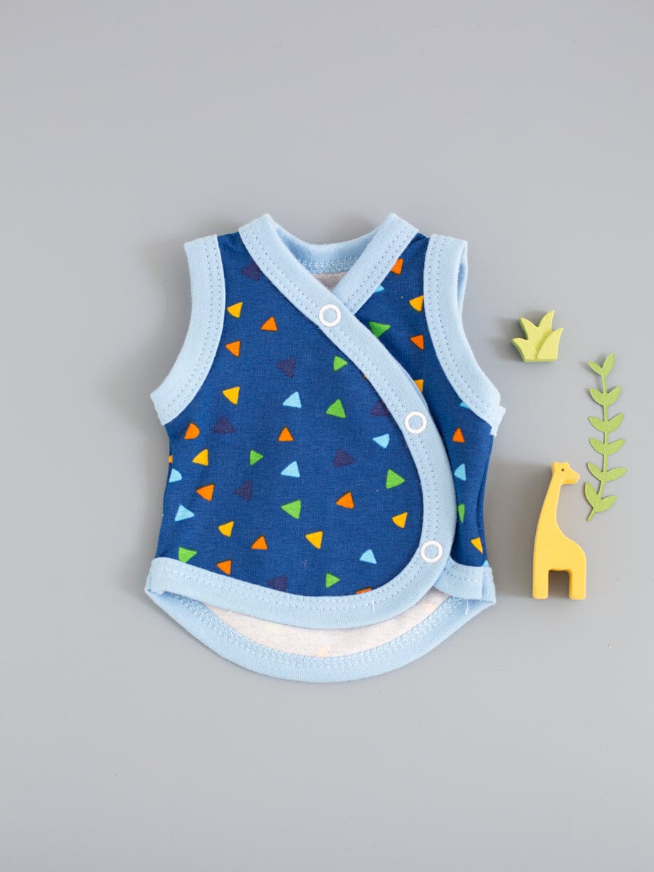 Premature Baby Incubator Vest, Triangle Drops Bodysuit / Vest Tiny & Small 