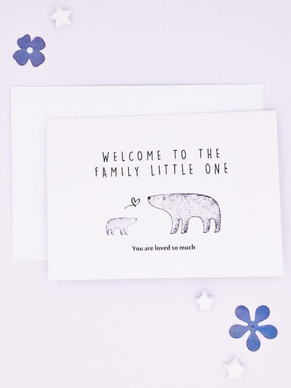 Cards & Message Cards & Gift Wrap Little Mouse Baby Clothing & Gifts Welcome To The Family Little One 