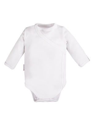 Early Baby Bodysuit, Envelope Design - White Bodysuit / Vest EEVI 