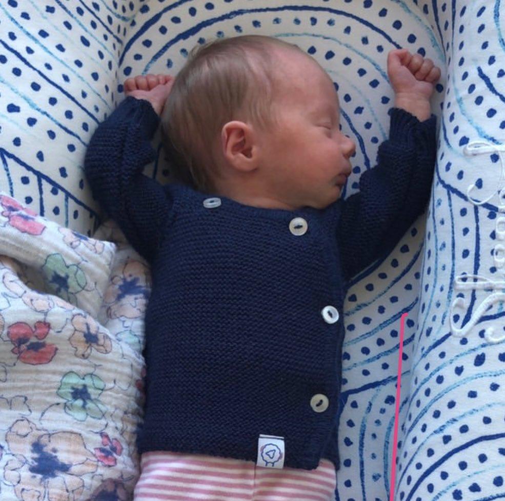 Knitted Navy Cardigan Cardigan / Jacket La Manufacture de Layette 