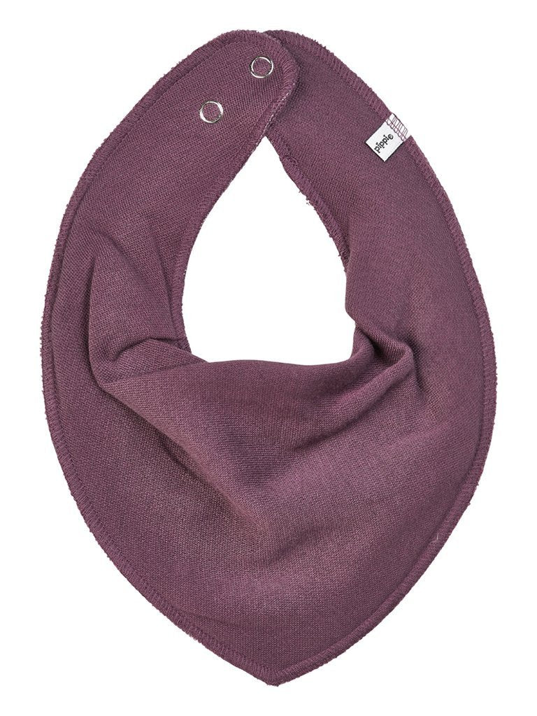 Organic Cotton Scarf Bib - Plum Dribble Bib Pippi 