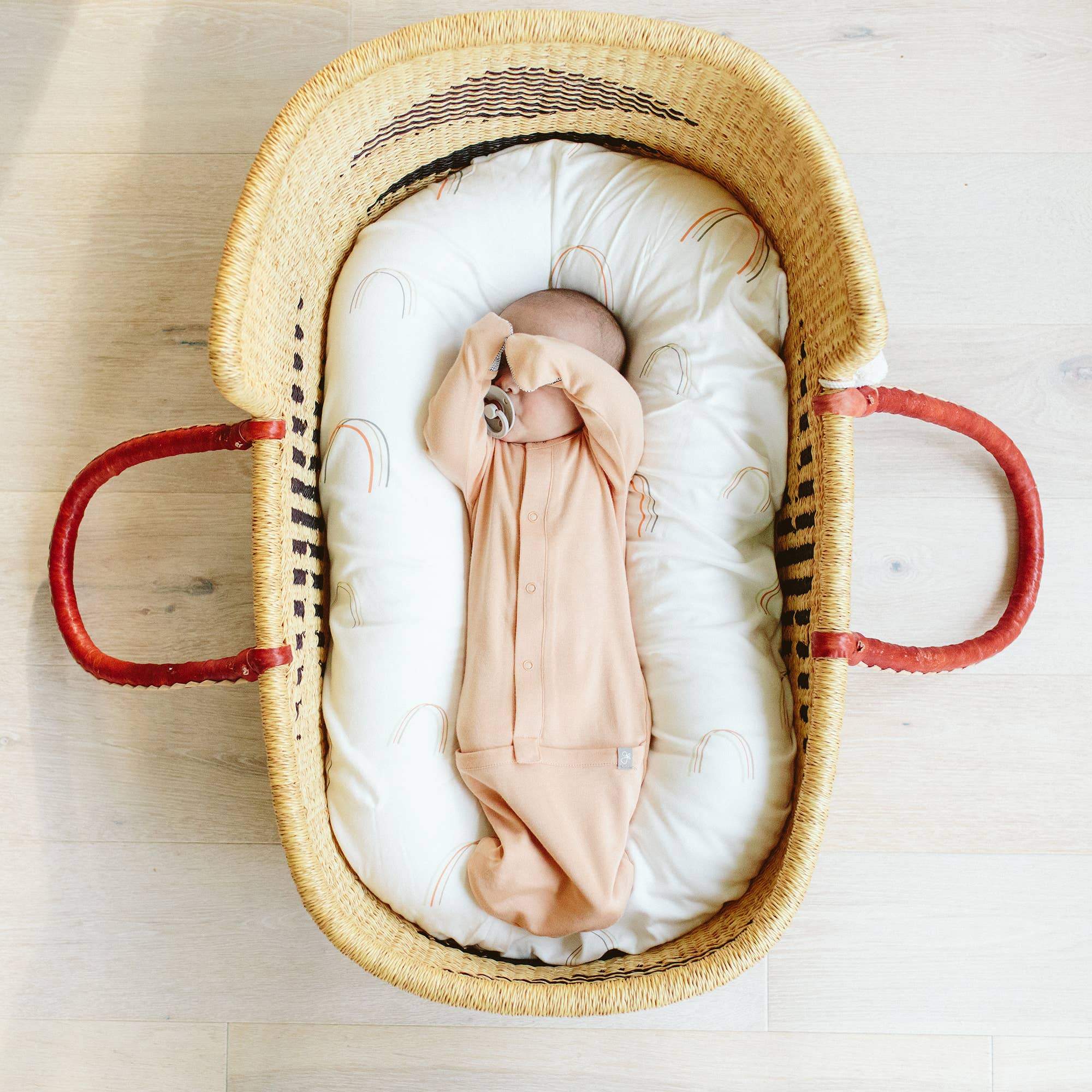 Bamboo & Organic Cotton Sleeping Sack/Gown - Poppy Pink Sleeping Bag Goumikids 
