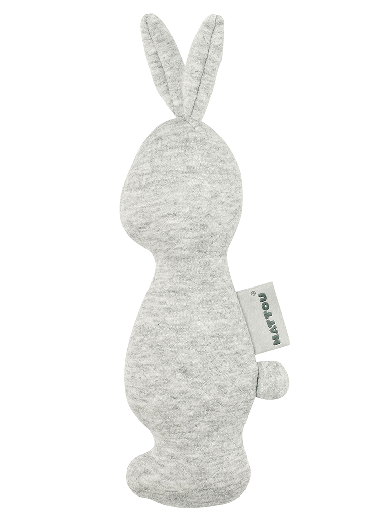 Nattou Pure Bunny Rattle / Toy - Grey Rattle Nattou 
