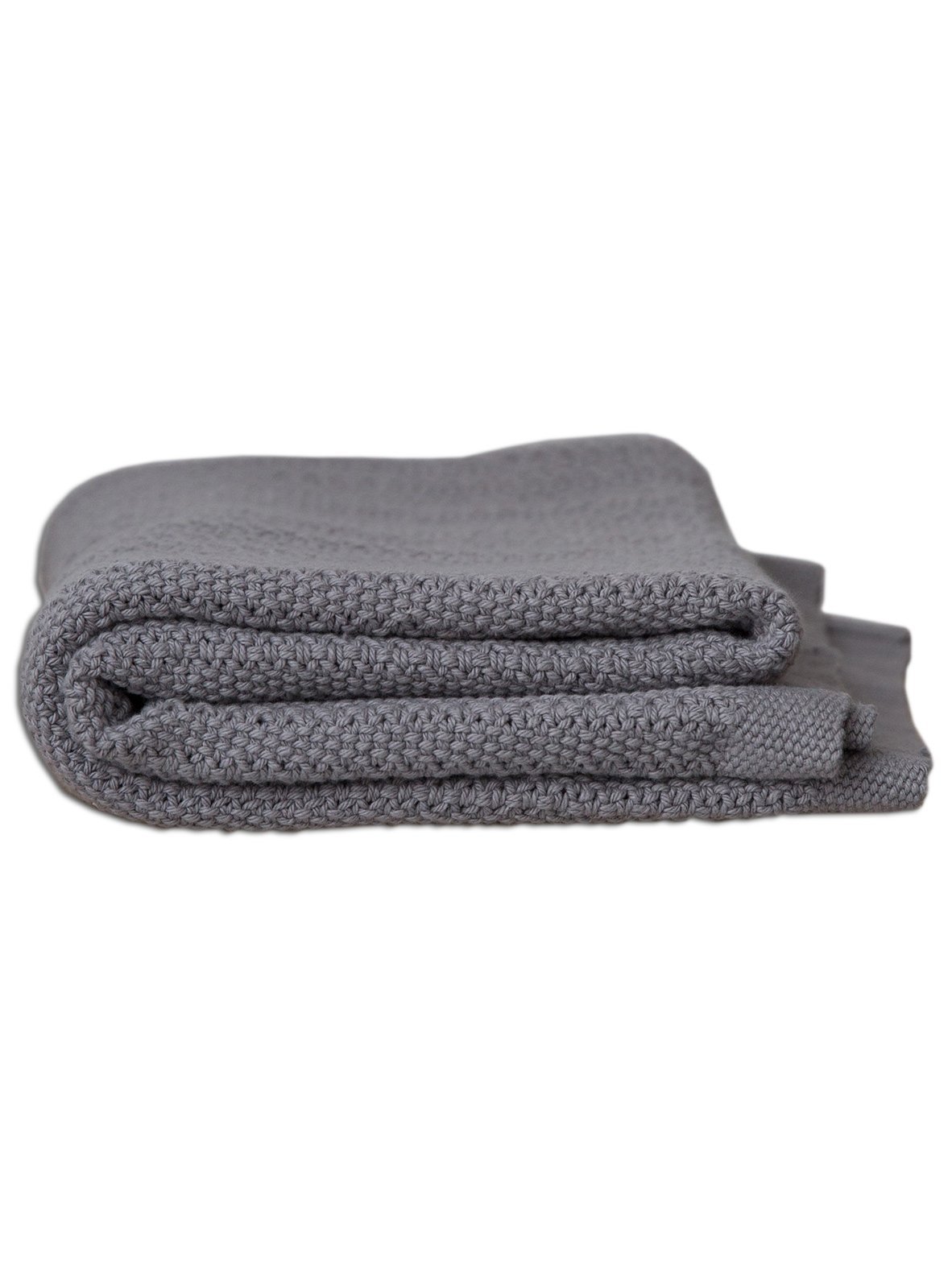 100% Cotton Cellular Baby Blanket - Grey Blanket Hippychick 