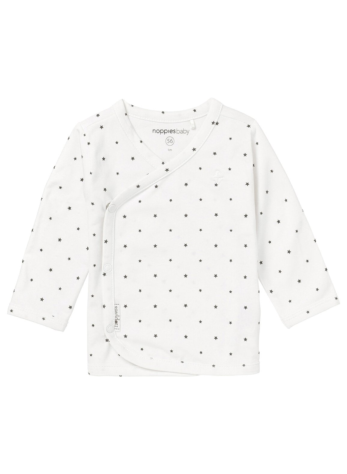 White Star Print Wrap Top, Organic Cotton Top / T-shirt Noppies 