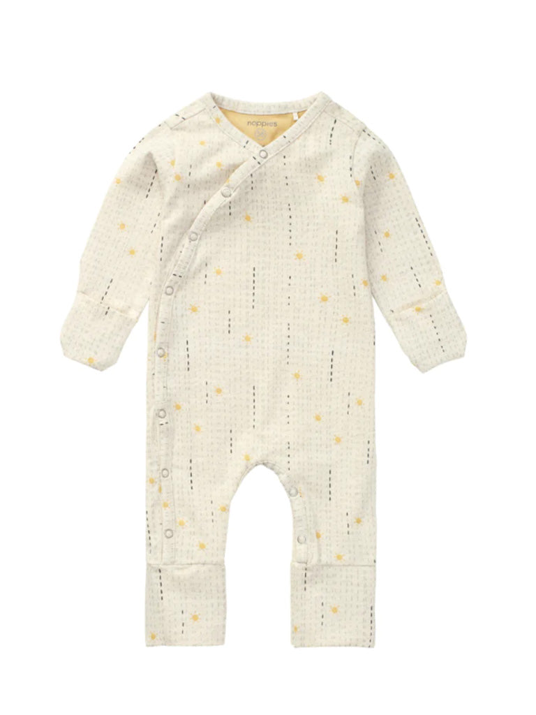 Organic Sunny Sleepsuit with integrated Scratch Mitts Sleepsuit / Babygrow Noppies 