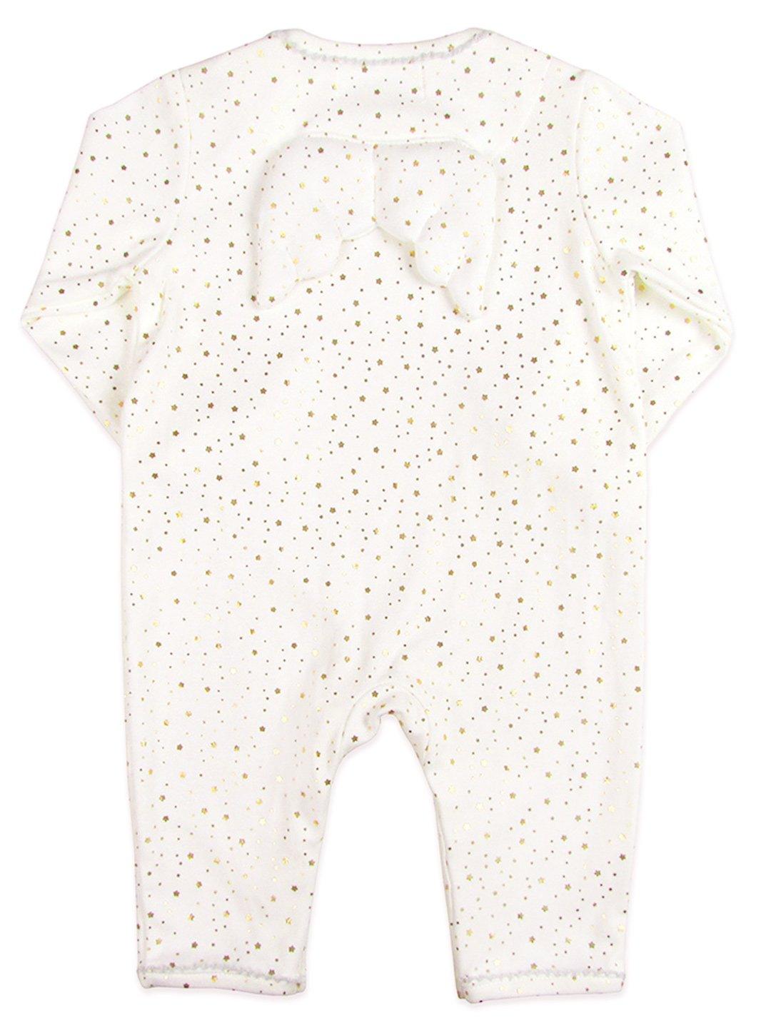 Angel Wings Gold Star White Babygrow by Albetta Sleepsuit / Babygrow Albetta UK 