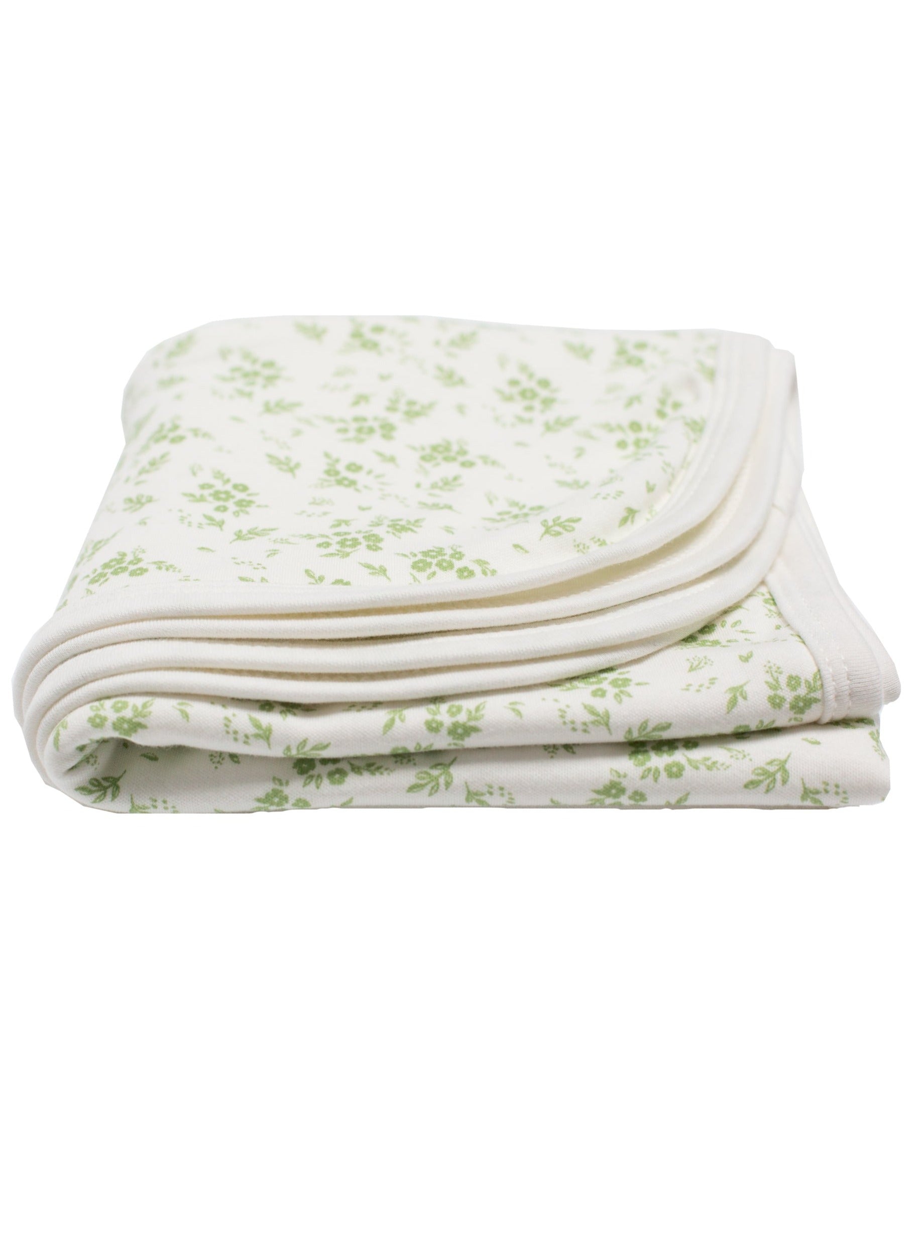 Organic Cotton Baby Blanket, Apple Floral Blanket Tiny & Small 