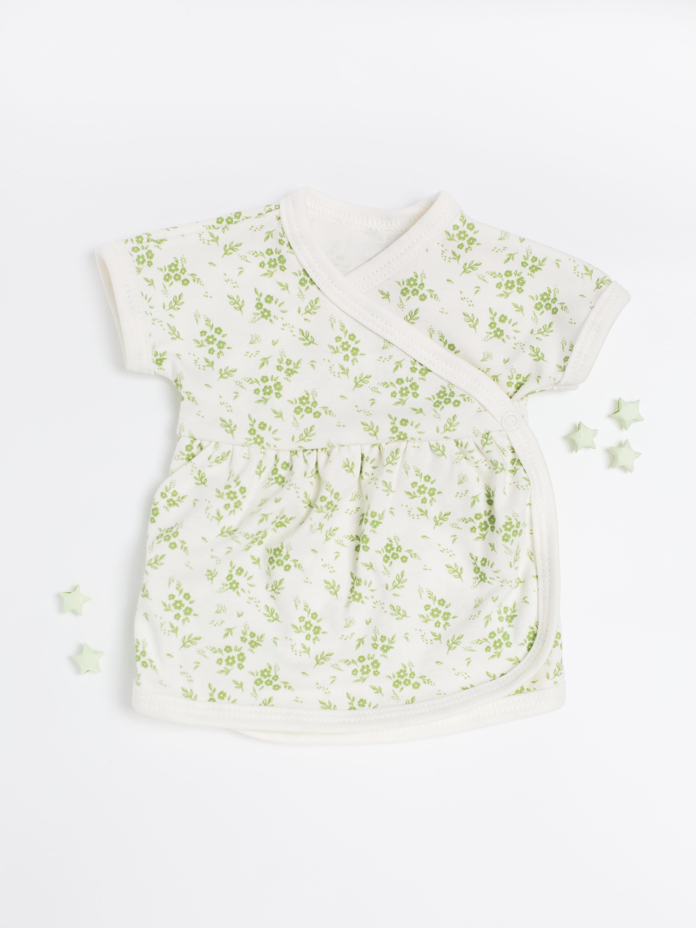 Dress, Apple Floral, Premium 100% Organic Cotton Dress Tiny & Small 