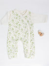 Dungaree & Top Set, Apple Floral, Premium 100% Organic Cotton Dungaree Tiny & Small 