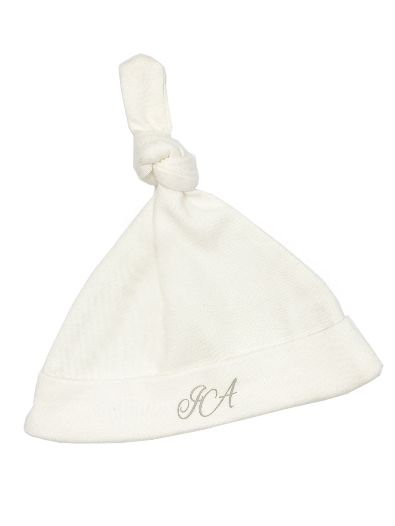 GOTS Certified Cotton Knotted Hat - Cream Hat Isaac Anthony 