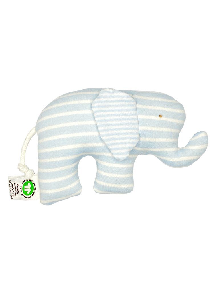 Organic Elephant Toy, Blue Stripe Toy Under The Nile 