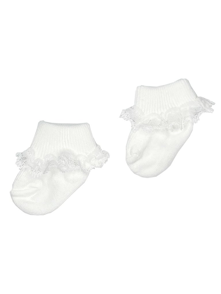 White Lace Trim Premature Baby Socks Socks Little Mouse Baby Clothing & Gifts 