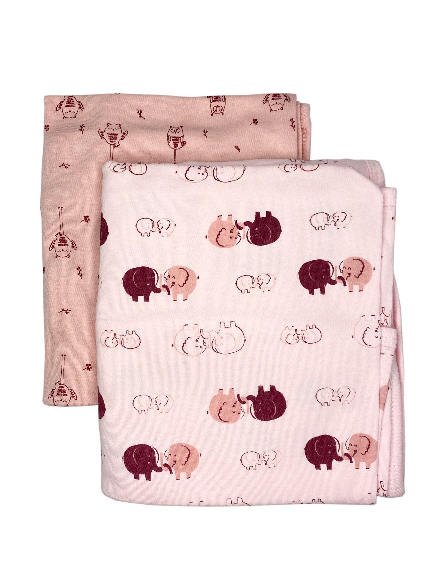 2 Pack, Organic Cotton Blankets, Pink, 70 x 70 cm Blanket Pippi 