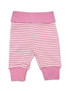 Organic Cotton Pink Thin Stripe Trousers Trousers / Leggings Fixoni 