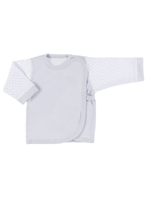 Early Baby Wraparound Top, Grey Top / T-shirt EEVI 
