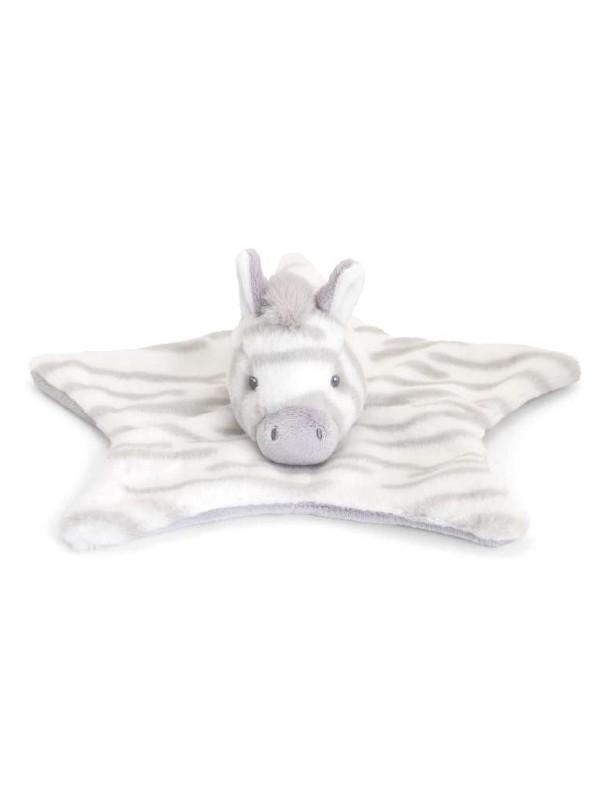 Cuddle Zebra Blanket 32cm - 100% Recycled Comforter Keel Toys 