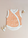 Incubator Vest, Leaping Bunnies , Premium 100% Organic Cotton Bodysuit / Vest Tiny & Small 