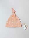 Knotted Hat, Leaping Bunnies, Premium 100% Organic Cotton Hat Tiny & Small 