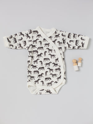 Bodysuit, Little Zebras, Premium 100% Organic Cotton Bodysuit / Vest Tiny & Small 