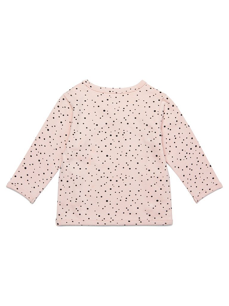 Polkadot Peach Pink Top - Organic Cotton Top / T-shirt Noppies 