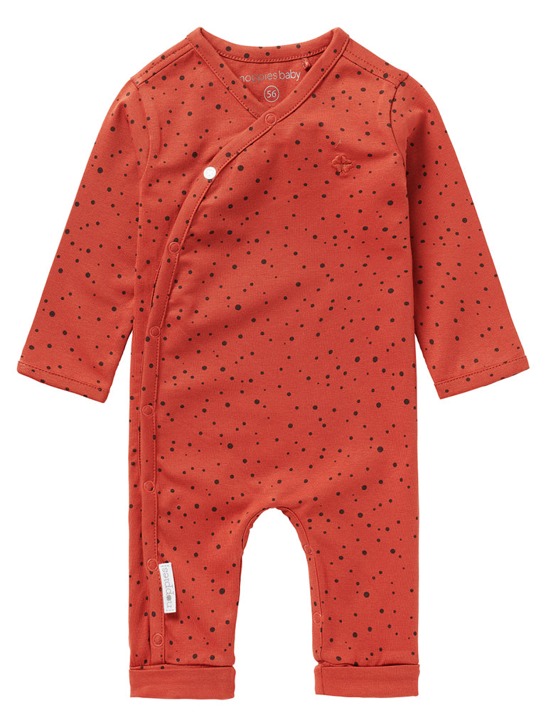 Polkadot Footless Sleepsuit - Ginger Sleepsuit / Babygrow Noppies 