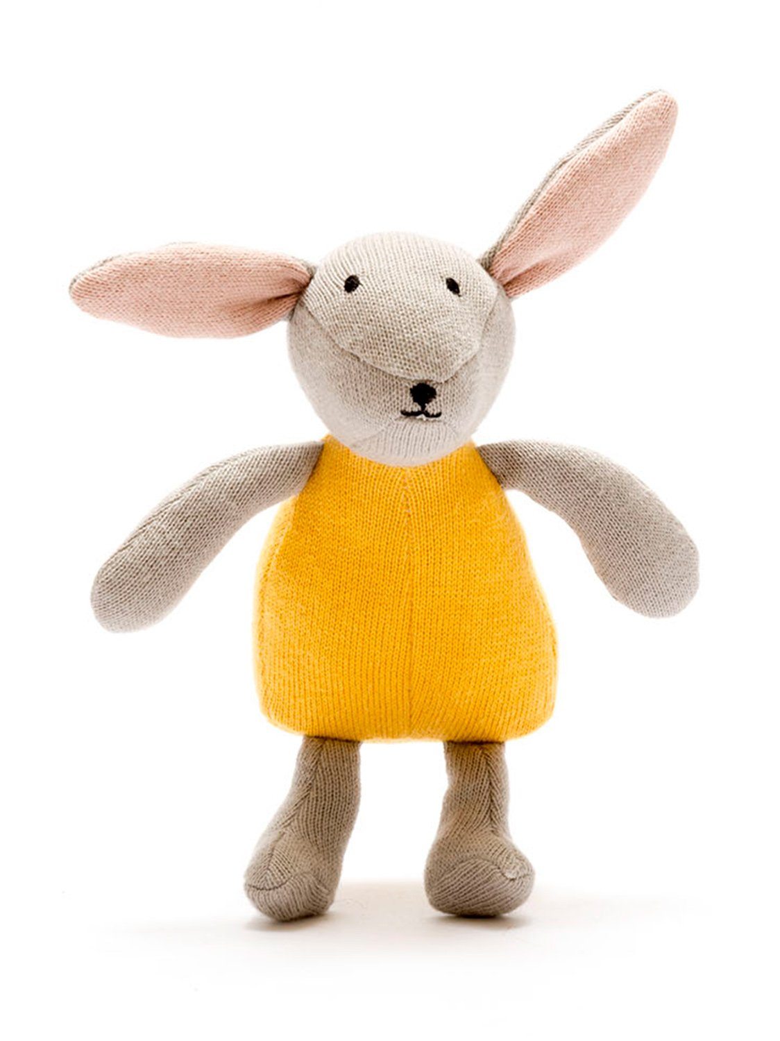 Organic Cotton Mustard Bunny Rabbit Toy Toy Best Years 