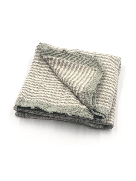 Grey Stripe Blanket Blanket Pebble Toys 