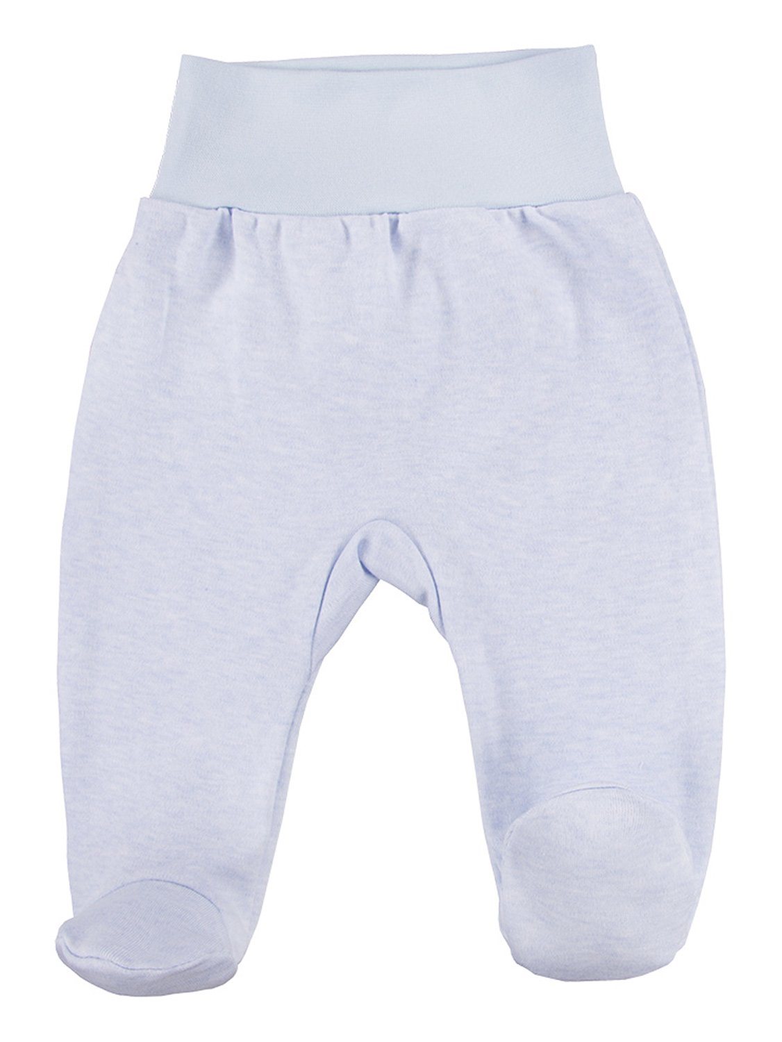 Footed Trousers, Blue With Hippo Face On Rear Trousers / Leggings EEVI 