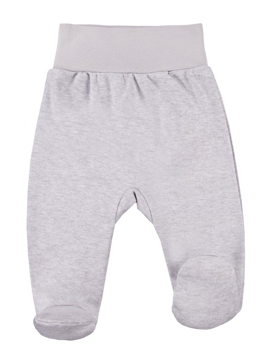 Footed Trousers, Grey With Zebra Face On Rear Trousers / Leggings EEVI 