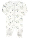 100% Cotton Cloud & Stars Sleepsuit Sleepsuit / Babygrow Soft Touch 