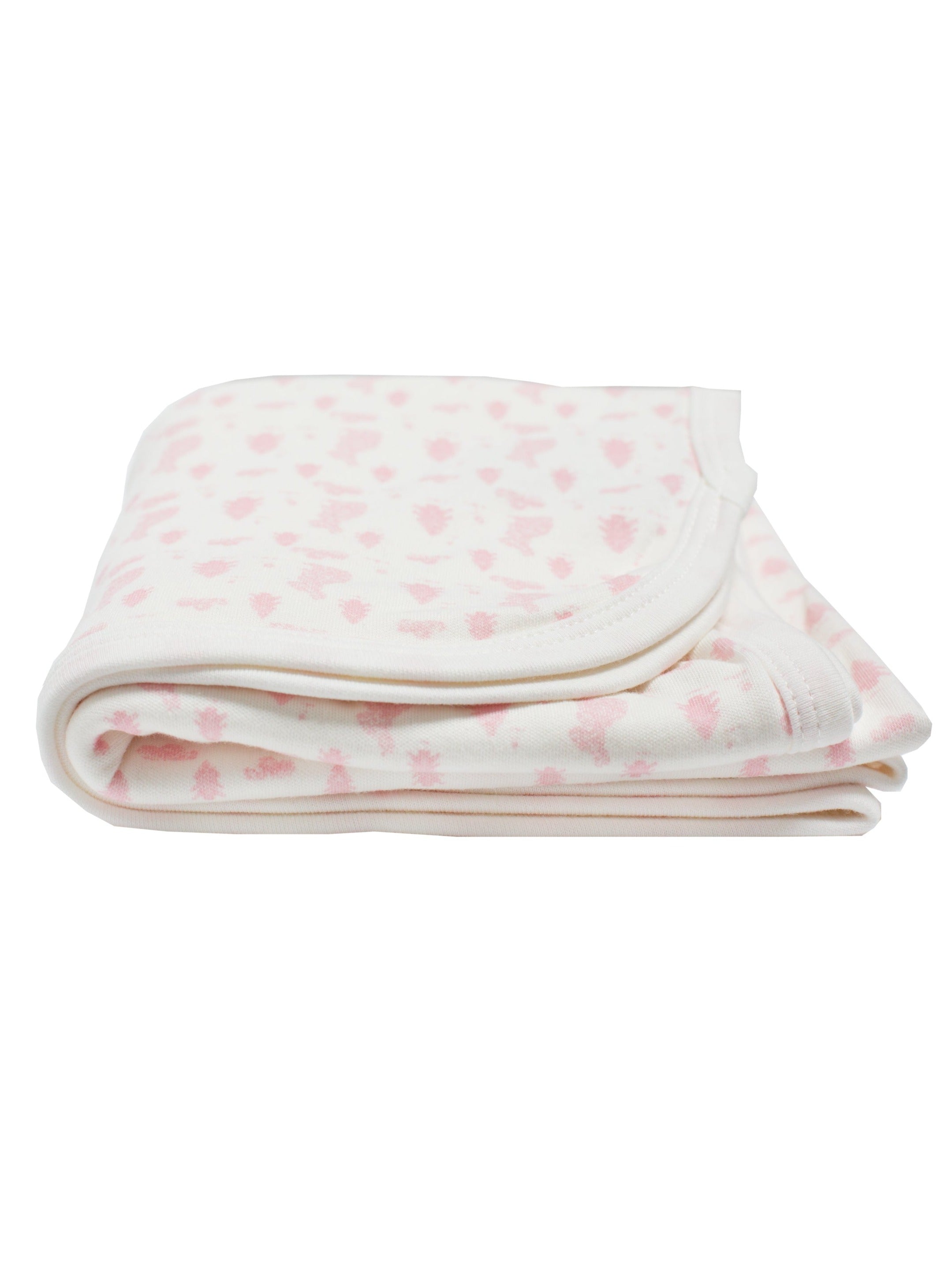 Organic Cotton Baby Blanket. Bunny Meadow. Blanket Tiny & Small 