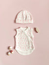 Incubator Vest & Hat Set Bunny Meadow, 100% Organic Cotton Incubator Vest & Hat Set Tiny & Small 