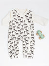 Dungaree & Top Set, Little Zebras, Premium 100% Organic Cotton Dungaree Tiny & Small 