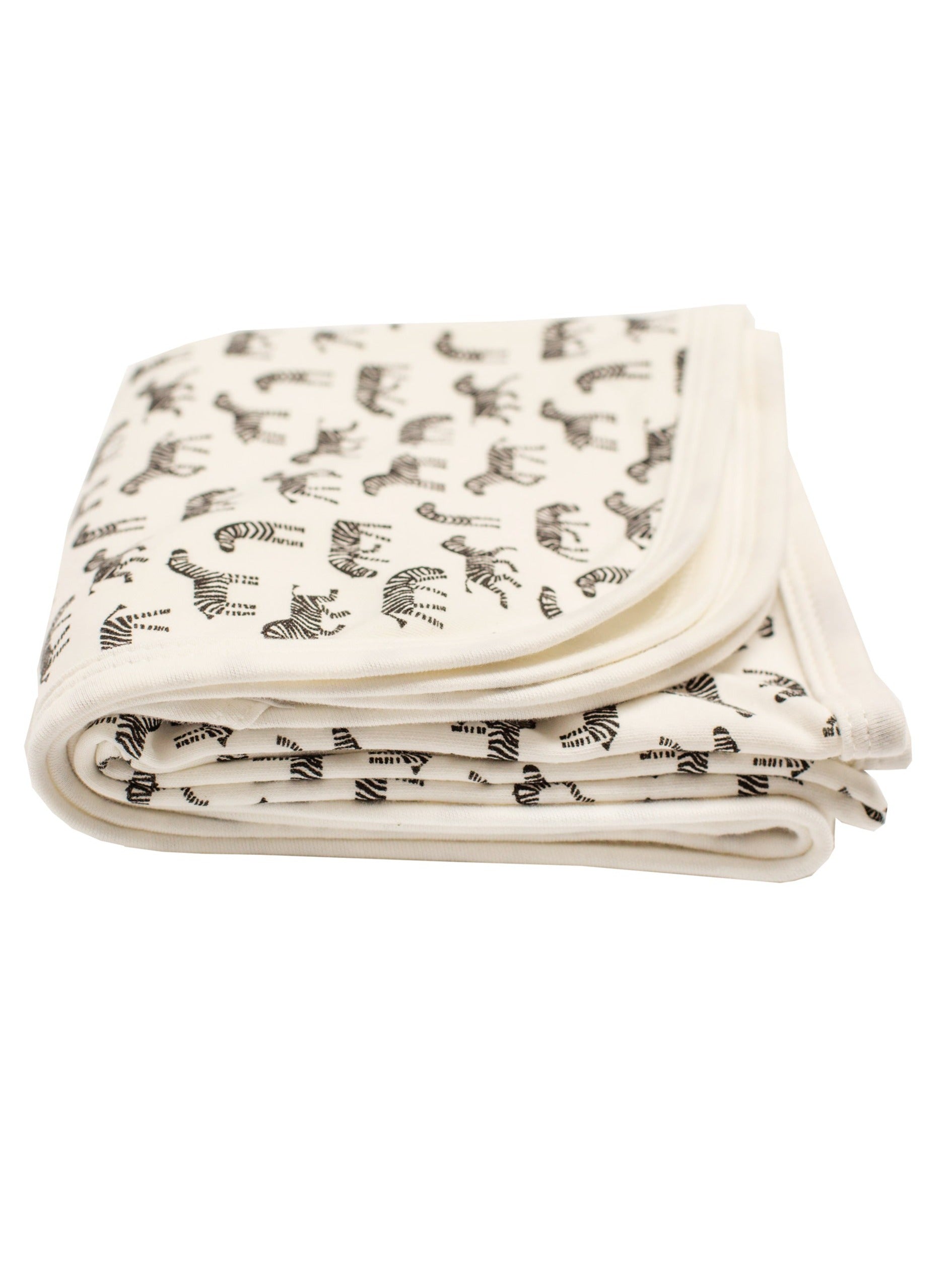 Organic Cotton Baby Blanket, Little Zebras Print Blanket Tiny & Small 