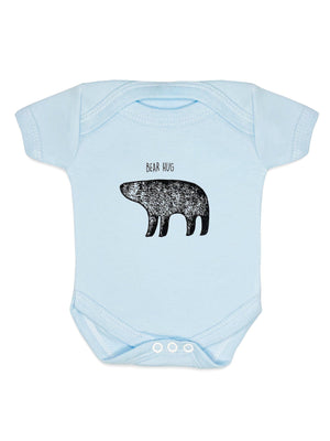 "Bear Hug" Bodysuit - Blue Bodysuit / Vest Little Mouse Baby Clothing & Gifts 