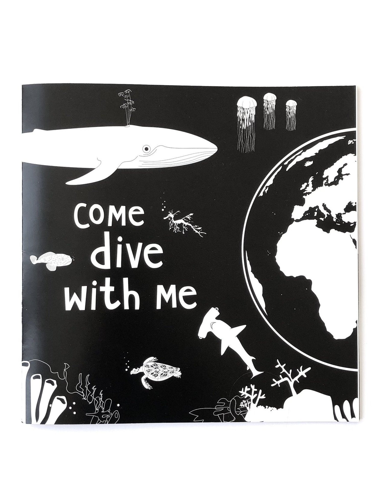 Come Dive With Me storybook Book The Little Black & White Book Project 