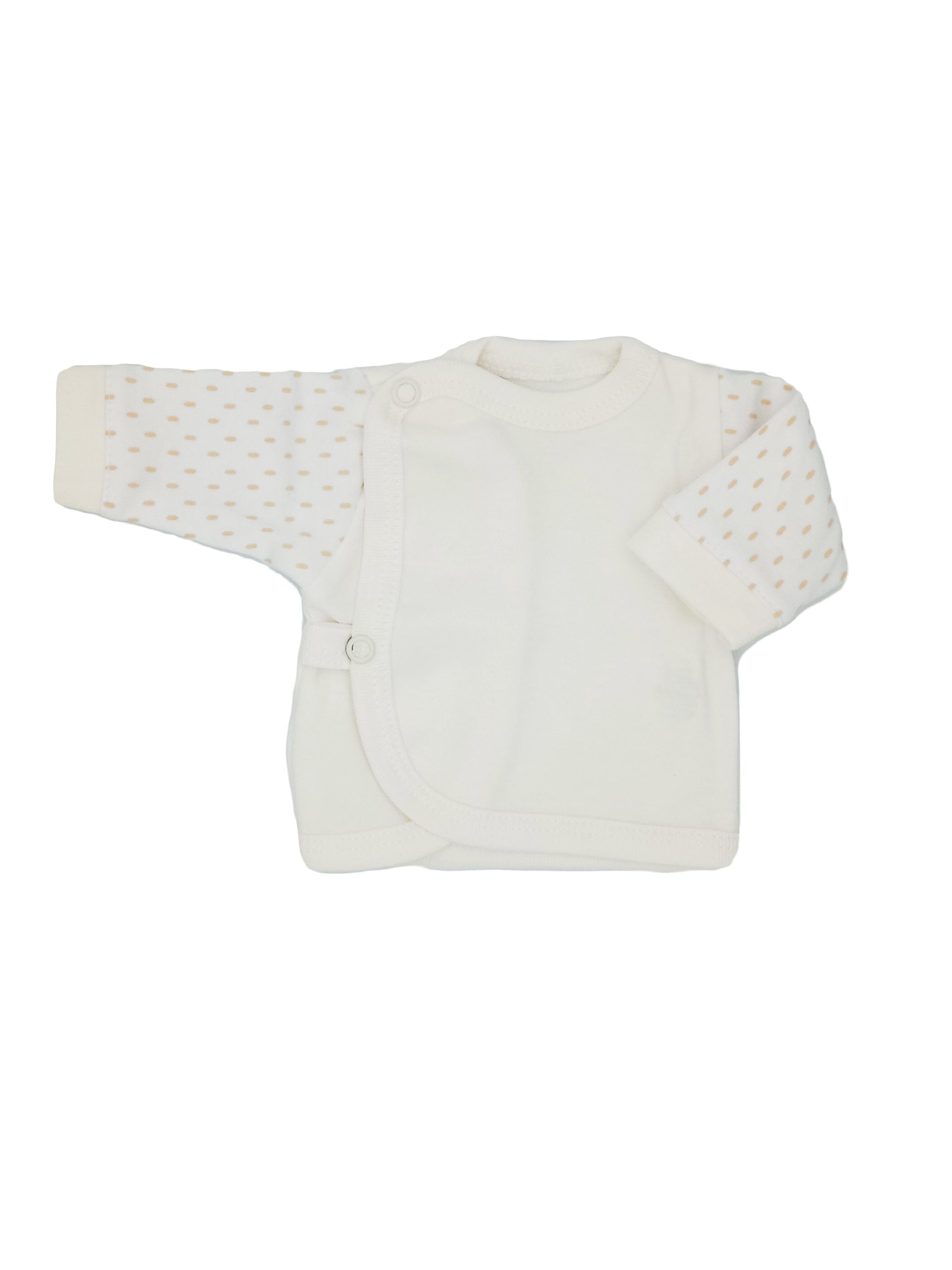Early Baby Wraparound Top, Cream Top / T-shirt EEVI 