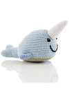 Narwhal Crochet Fair Trade Rattle Toy Toy Pebble Toys 