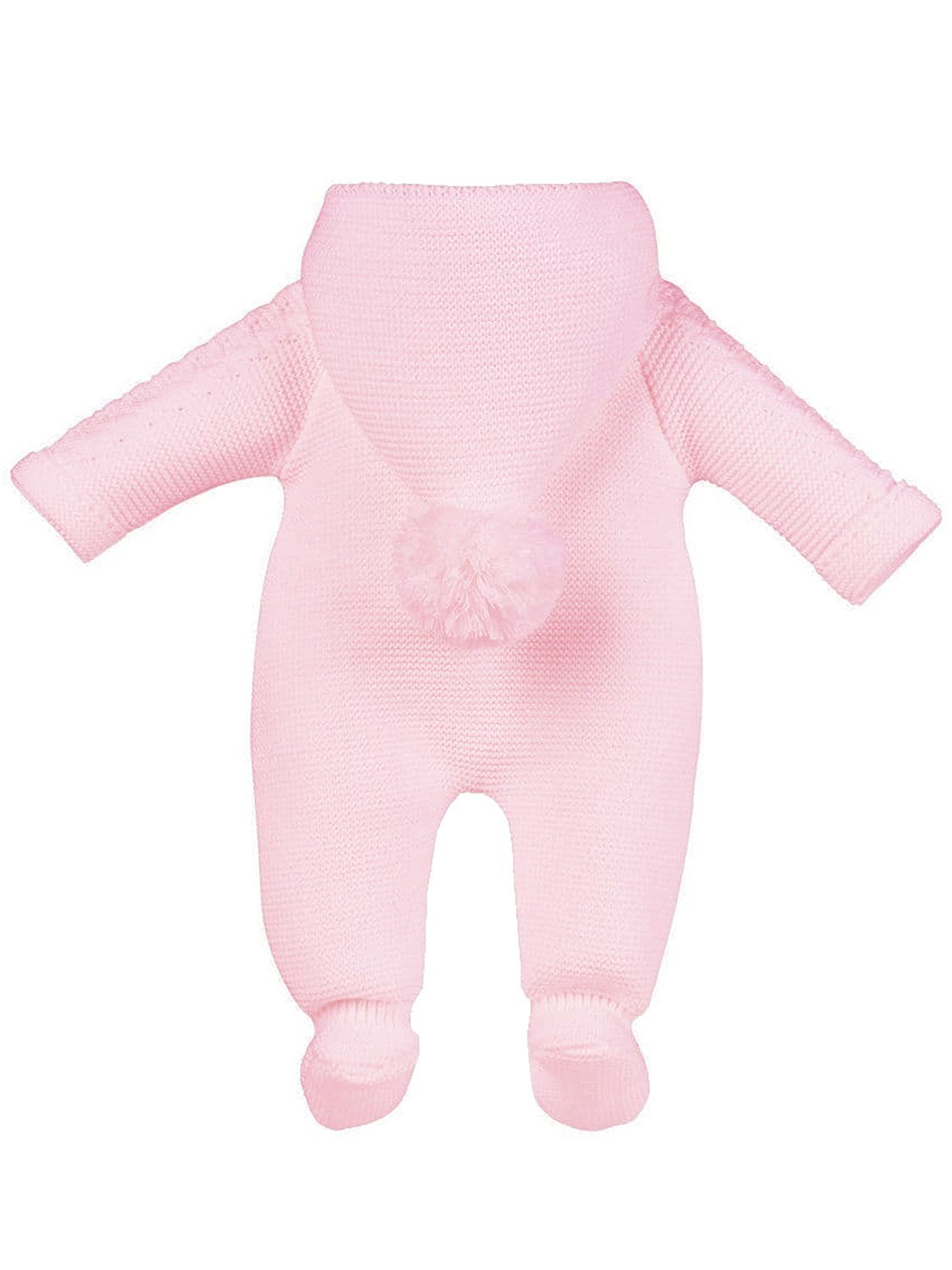 Pink Knitted Pramsuit Snowsuit / Pramsuit Dandelion 