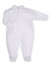 White Velour Mouse In Teacup Sleepsuit Sleepsuit / Babygrow Dandelion 