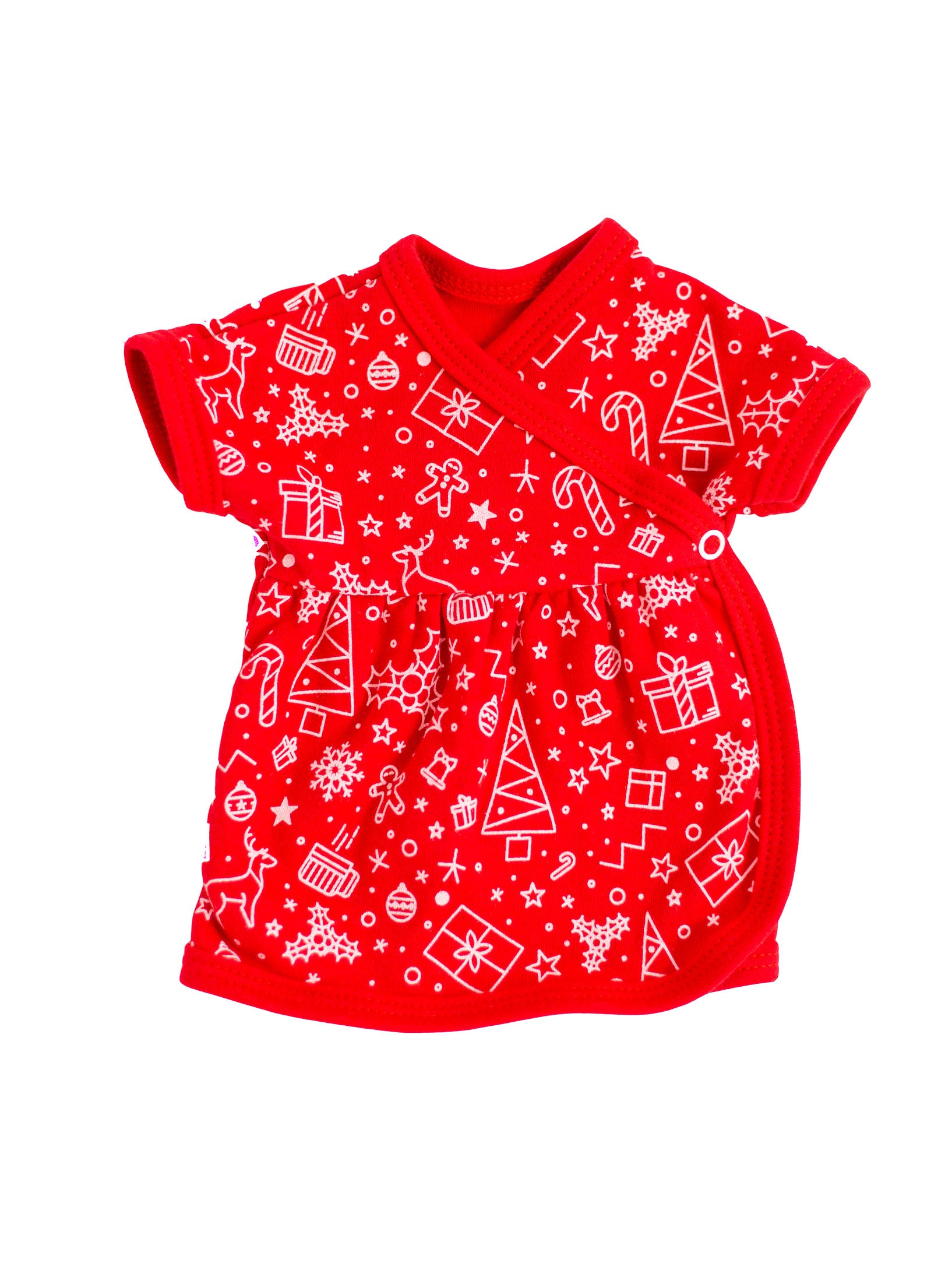 Premature Baby Christmas Dress, Premium 100% Organic Cotton Dress Tiny & Small 