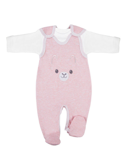 Early Baby Top & Alpaca Footed Dungarees Set Dungaree EEVI 