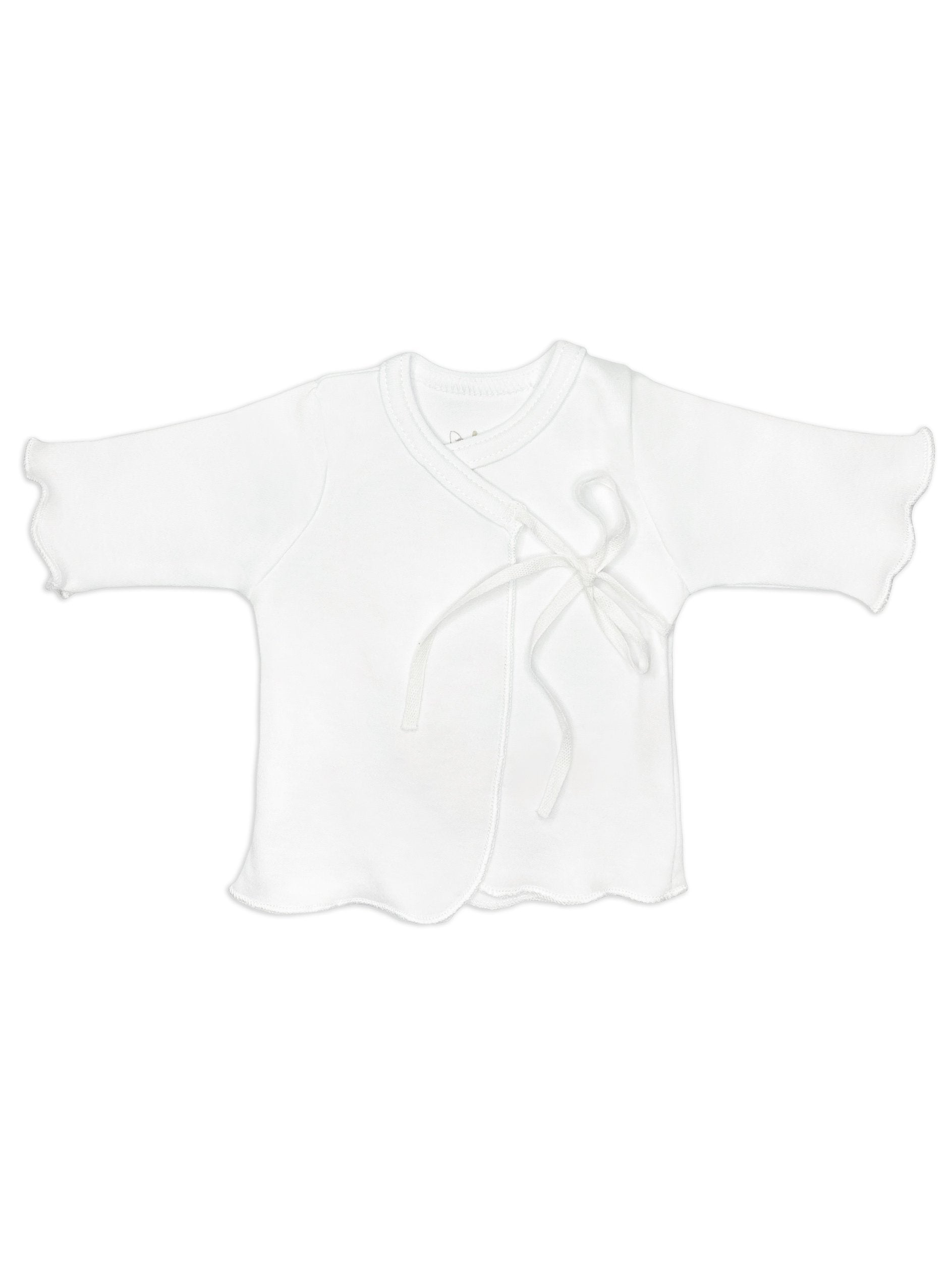 Organic Cotton White Ribbon Tie Wrap Top Top / T-shirt Fixoni 
