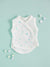 Incubator Vest, Mint Green Stars, Premium 100% Organic Cotton Bodysuit / Vest Tiny & Small 